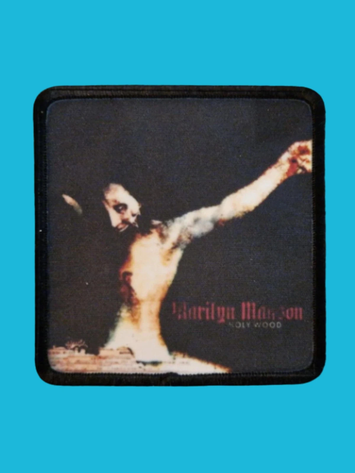 Patch Marilyn Manson - Holy Wood - Imprimé - Carré de 7,5 x 7,5 centimètres